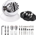 DZQ Ball Vise 3" Engraving Setting Tool 360°Rotation Professional Ball Vise 17PCS Attachment Jewelry Engraving Block Tools Standard Block (3inch)