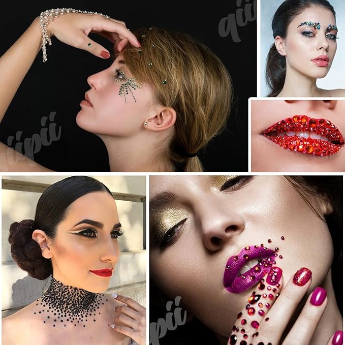 qiipii 24 Color 2mm Small Crystal Resin Rhinestones - Image 7