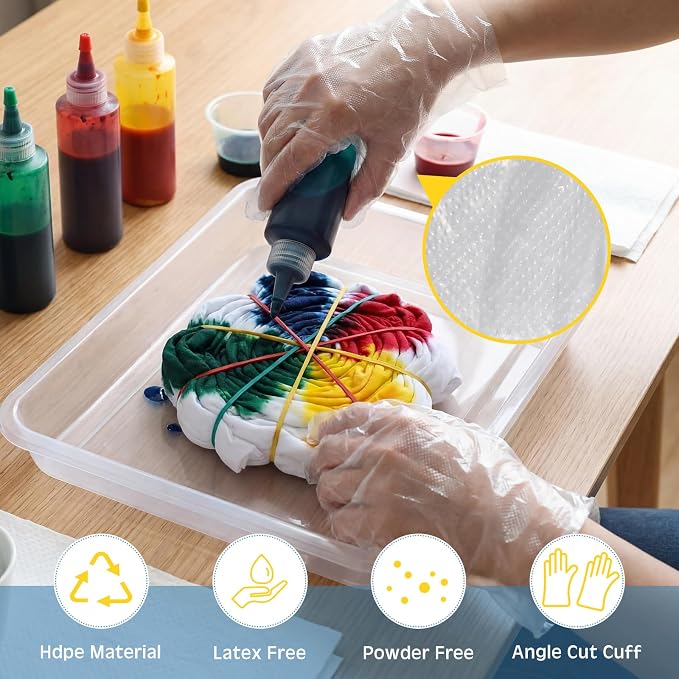 2000 Pcs Rubber Bands Kit for Tie Dye Projects Craft Project Colorful Elastic - Image 3