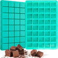 Sakolla 2 Pack Caramel Candy Molds, 40 Cavities Square Cube Silicone Molds by Sakolla