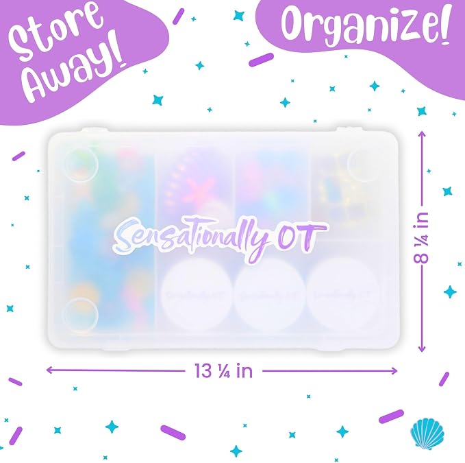 Sensationally OT Mermaid Sensory Dough Kit Non-Toxic Dough - Image 2
