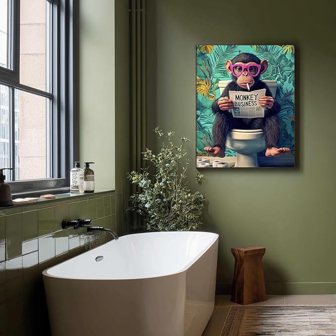 HMZephitiquc Paint by Numbers for Adults Monkey, Funny Paint by Numbers Kit for - Image 2
