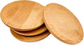4PCS Mosaic Bamboo Coasters for Crafts, Blank Base Trays, Drinking Cup Coaster by Esweny
