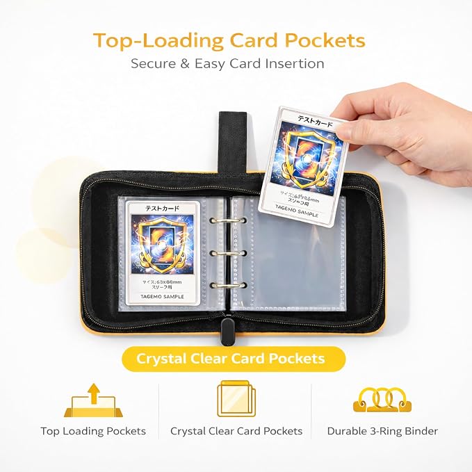 Mini Trading Card Binder Album, 1 Pocket Card Binder - Image 4