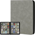 16 Pocket Ringless Side Loading Trading Card Binder, 1024 Cards PU Fixed Page by GERMUN