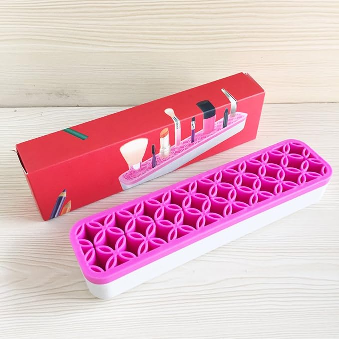 Desktop Organizers, Cosmetic Storage Box& Desktop Storage Box Pink - Image 8
