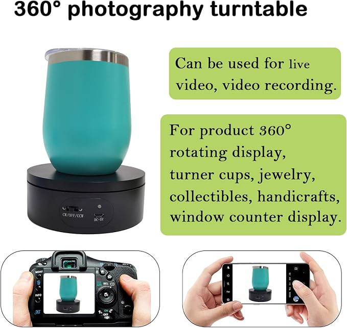 YVV Motorized Rotating Display Stand, Turner Cup Platform - Image 3