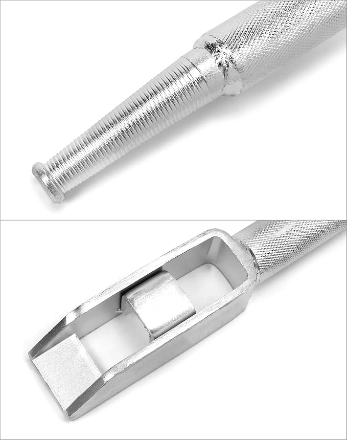 QWORK Square Head Carbon-Steel Combination Winch Bar, 2 Pack Non-Slip Handle for Versatility, Trusted Chain Binder and Winch Bar for Flatbed Trailers and Trucks