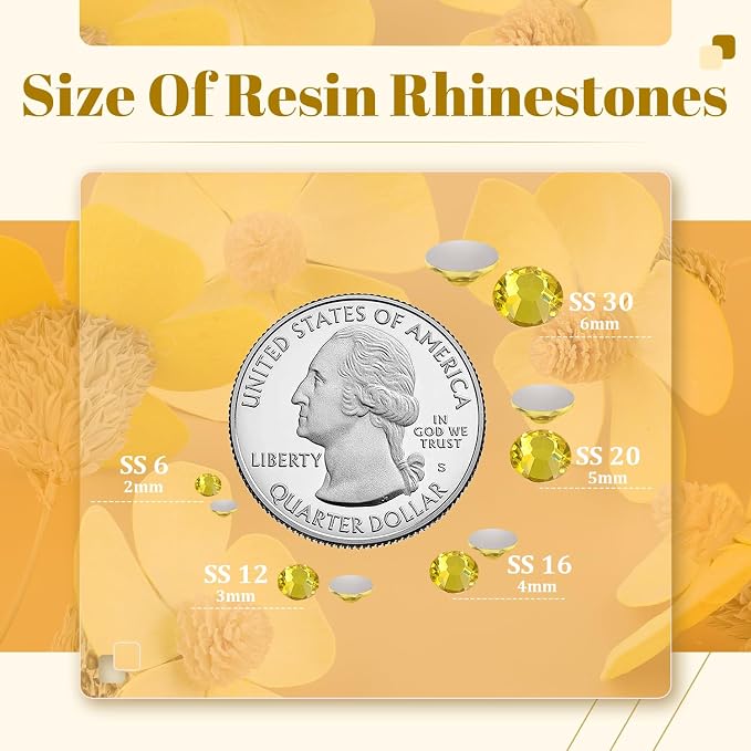 6000PCS 4mm Resin Rhinestones Bulk - Image 3