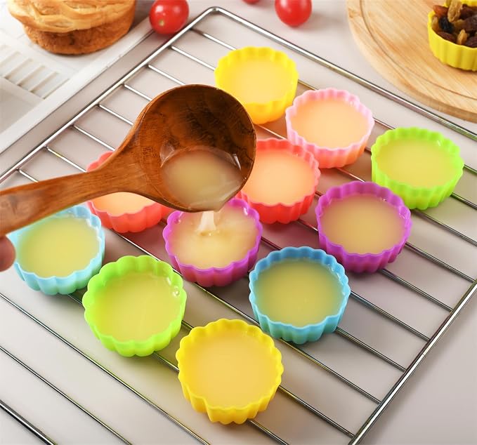 Reusable Silicone Baking Cups, 2 Inch Mini Size Silicone Cupcake Liners - Image 7