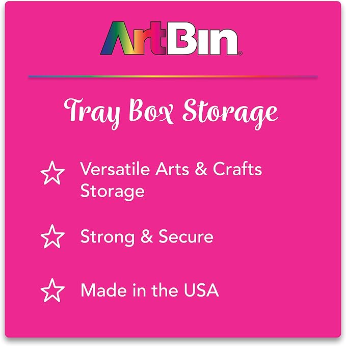 ArtBin 6892AG 2-Tray Art Supply Box, Portable Art & Craft Organizer - Image 8