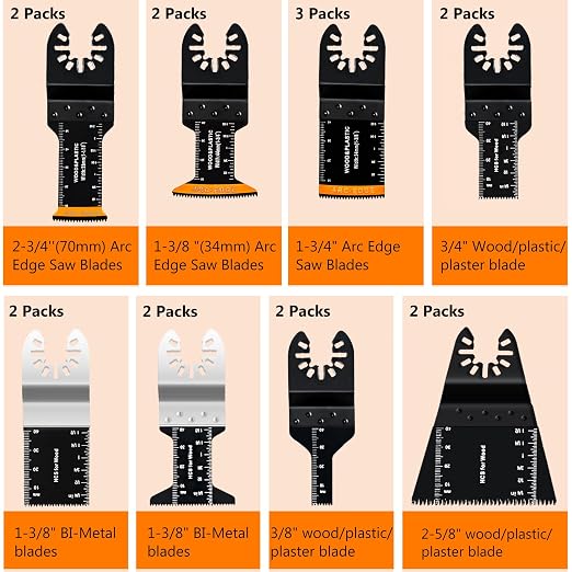 CONNOO 148 Pack Oscillating Saw Blades - Image 4