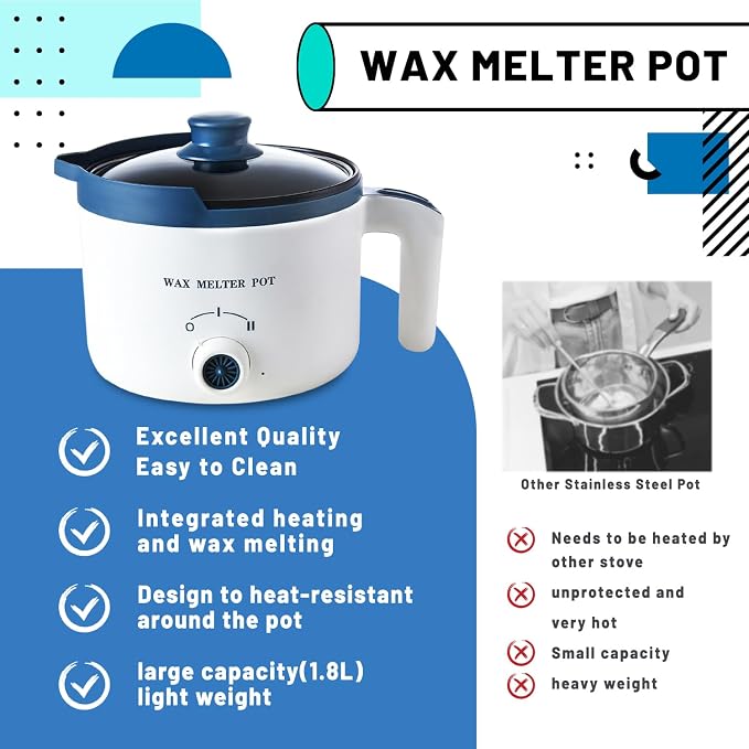 Ksedcon Wax Melting Pot for Candle Making, Electric Wax Melter - Image 4