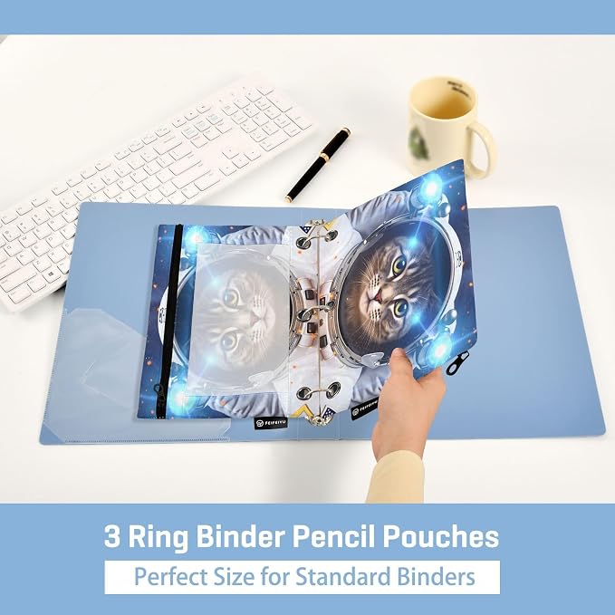 Astronaut Cat Space Pencil Pouch - Image 4