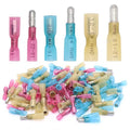120PCS Heat Shrink Bullet Connectors Kit,Waterproof Electrical Female & Male Bullet Butt Terminals(12-10AWG,14-16AWG,18-22AWG)