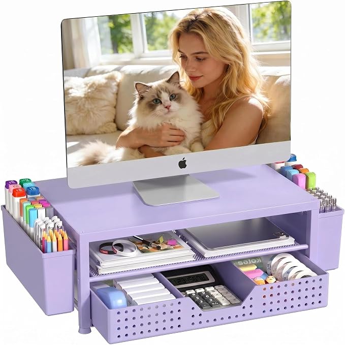 OPNICE Desk Organizers and Accessories, Computer Monitor Stand Riser by OPNICE