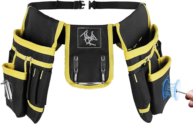 Tool Belt Bag Utility Belt Adjustable Pockets Tool Belts Detachable Work Pouch Bag Heavy Waist Apron Versatile Pouch for Electrician