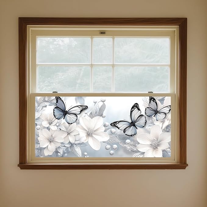 IVN Privacy Window Film 39.3x17.7 Inch Static Cling Decorative Window Film - Image 4