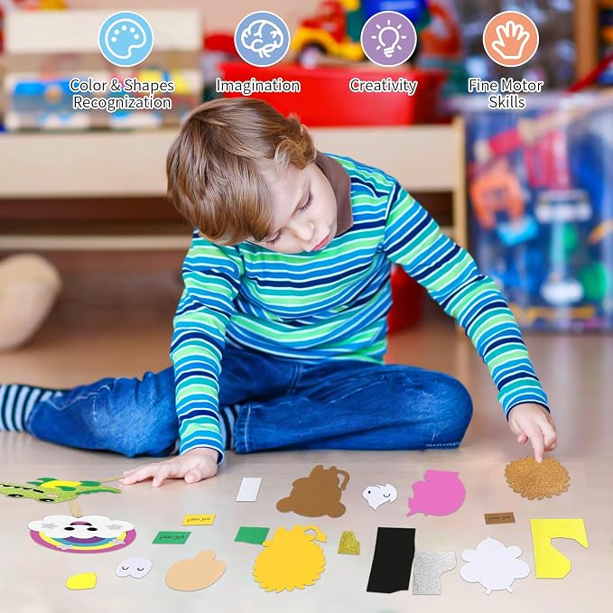 VKPI Make 6 Popstick Puppets Craft Kits - Image 4
