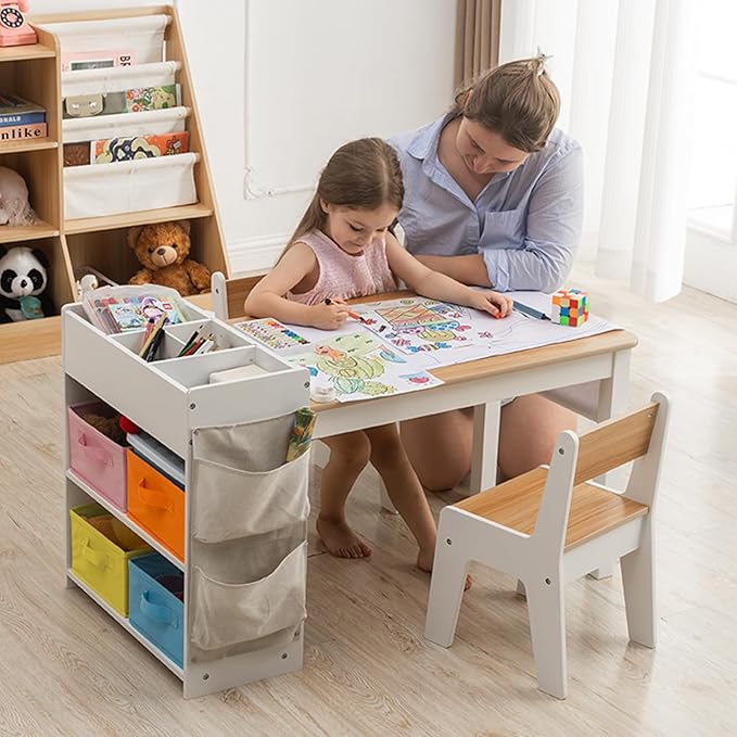 Kids Art Table and Chair Set - Image 6