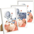 upsimples 5x7 Picture Frame Set of 3, Made of High Definition Glass by upsimples