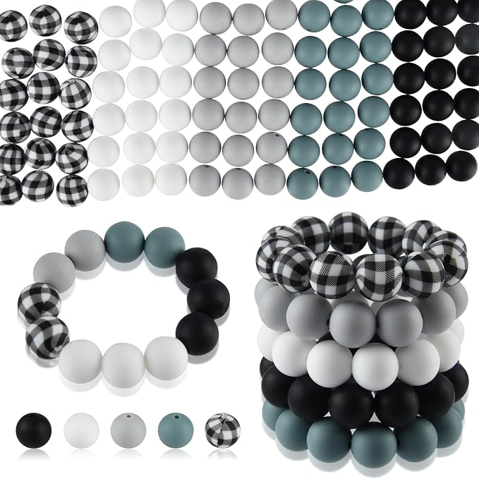 ASTARON 100 Pcs 15mm Silicone Beads by ASTARON