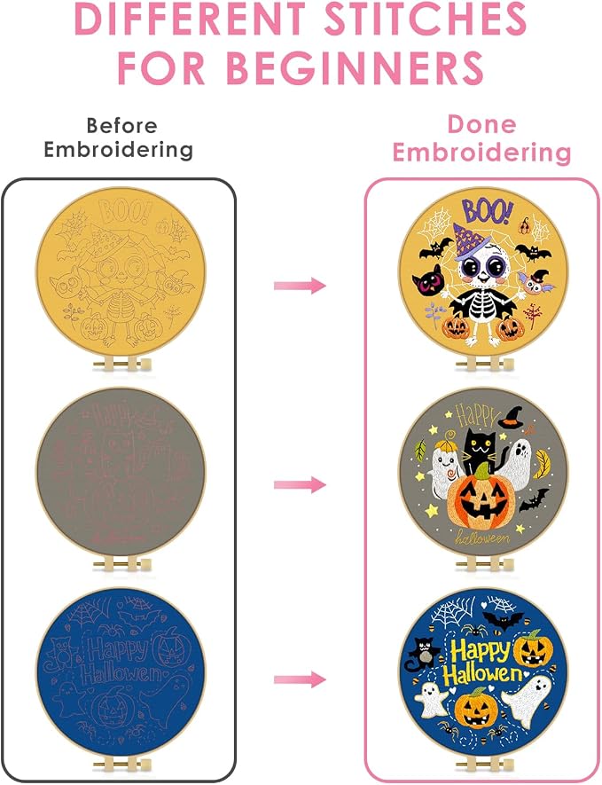 TINDTOP Halloween Embroidery Kit - Image 3