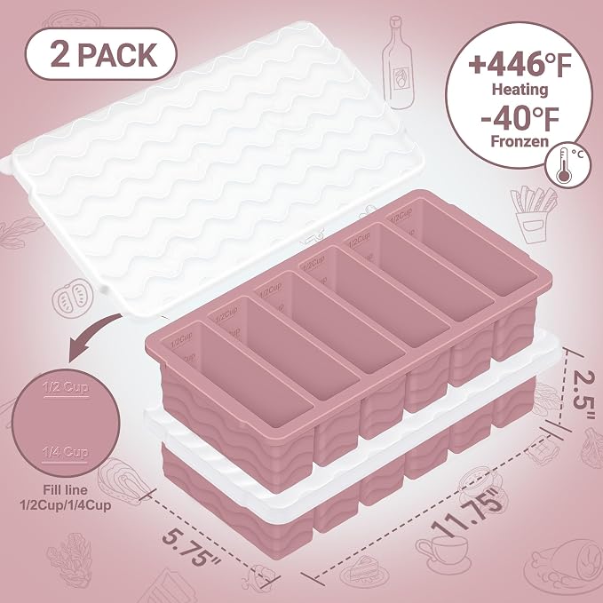 1/2 Cup Silicone Freezer Molds - Image 2
