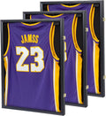 Jersey Frame Display Case 3 Pack, Large Lockable Shadow Box Sports Jersey Frame by Zmiky
