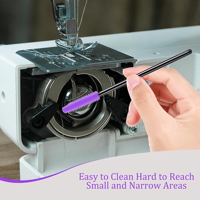 FJW Machine Cleaning Brushes, Reusable Silicone Dense Bristles Clean Brush - Image 2