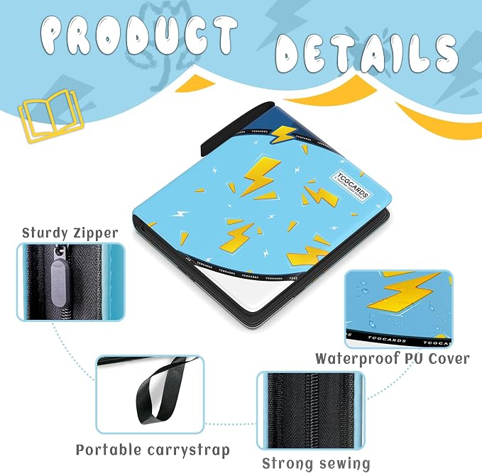 Trading Card Binder 9 Pocket, Card Binder 900 Pockets, Card Book Holder Cards - Image 3