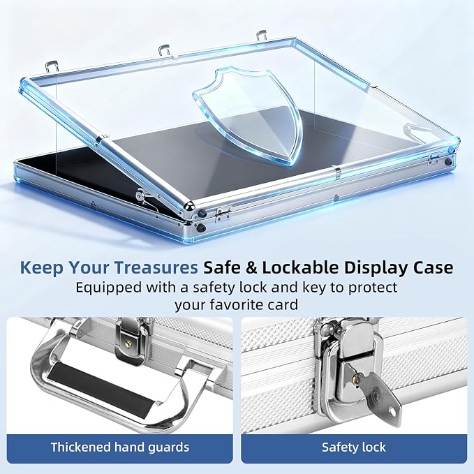 Large Portable Card Show Display Case 34"x22", Aluminum Lockable Trade Show - Image 4