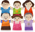 6 Pcs Family Hand Puppets for Kids 9.8 Inch Family Members Puppet Set Mom by Unknown