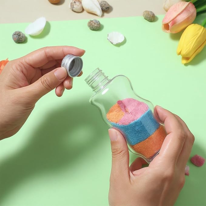 Pafeooui 45 Pack 2.5 Oz Plastic Sand Art Bottles - Image 6