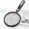 10X 30X Magnifying Glass for Reading, Handheld Magnifier for Reading, 90mm by home