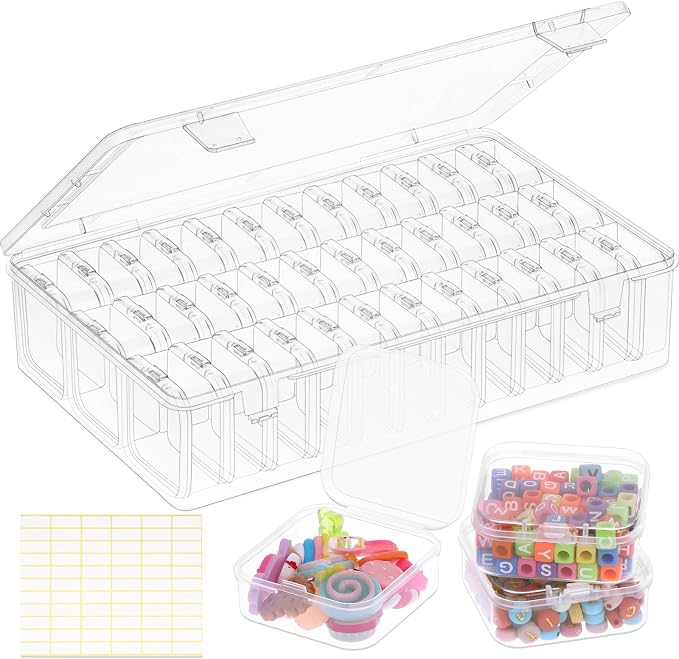 OUTUXED Bead Organizer Box, Mini Craft Storage Containers Boxes by Outuxed