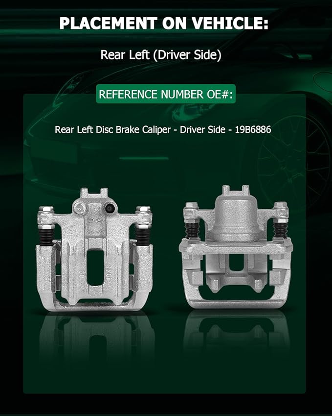 SCITOO 19B6887 Disc Brake Caliper Assembly with Bracket Fit For Acura RDX 2013-2018,For Honda Crosstour 2012-2015,For Honda CR-V 2007-2016