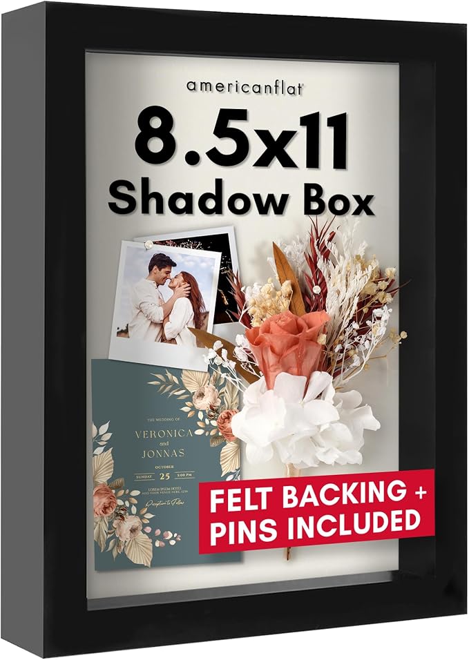 Americanflat 8.5x11 Shadow Box Frame by Americanflat