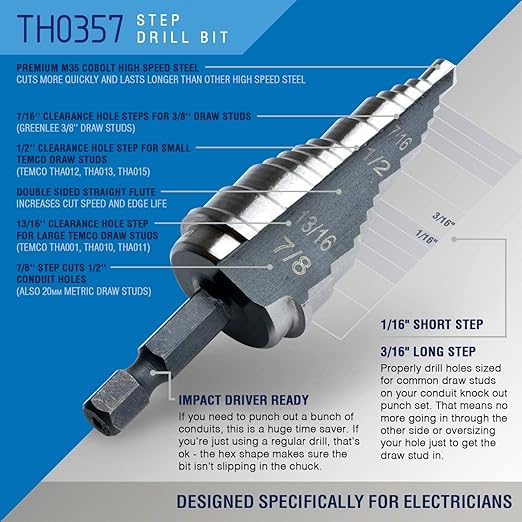 TEMCo TH0037 4" Hydraulic Knockout Punch Electrical Conduit Hole Cutter Set KO Tool Kit 5 Year Warranty