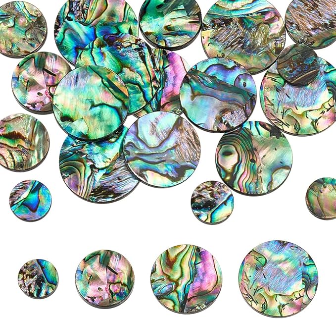 WADORN 4 Sizes Abalone Shell Cabochons by WADORN