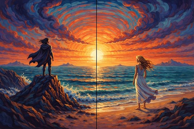 Gikboup 2 Pack 5D Diamond Painting Kits by Gikboup