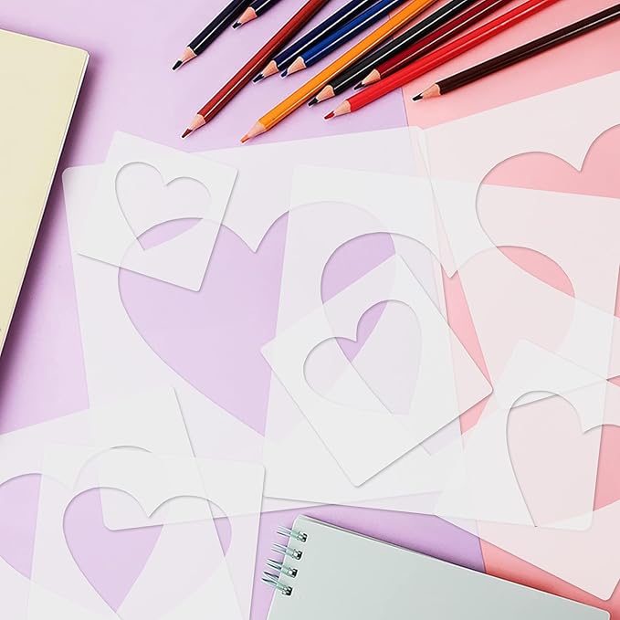 Heart Stencil, Hearts Template Stencil, Large Stencil - Image 4