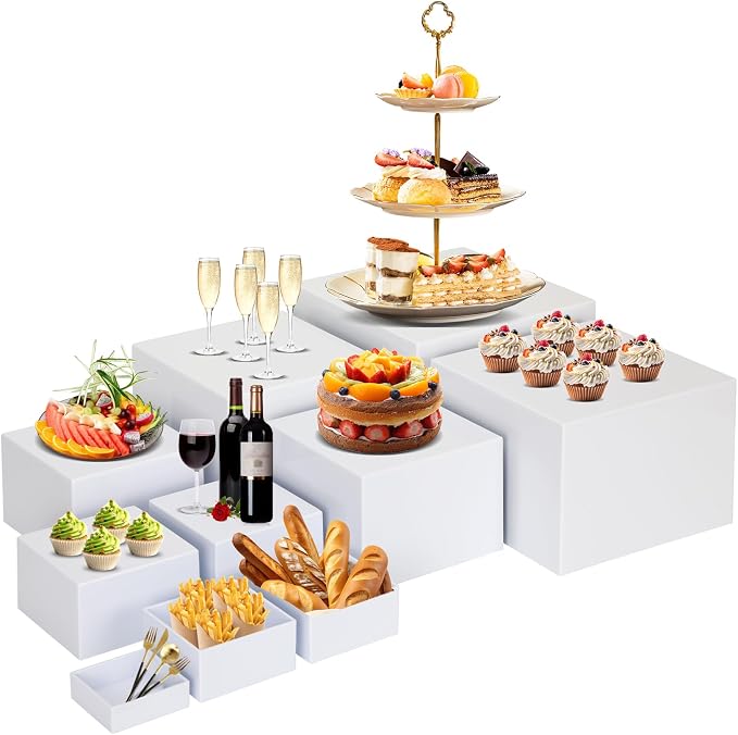 10 PCS Buffet Risers, Large Food Risers by Unknown