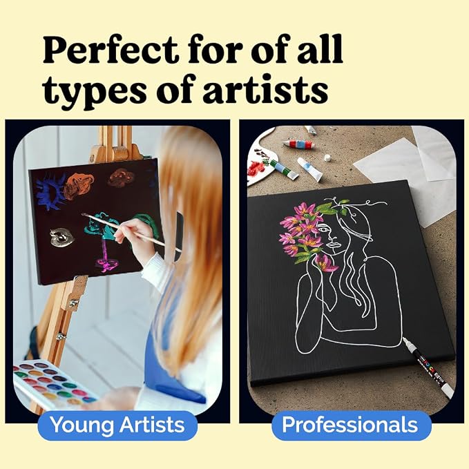 Chalkola Black Canvas for Painting - Image 7