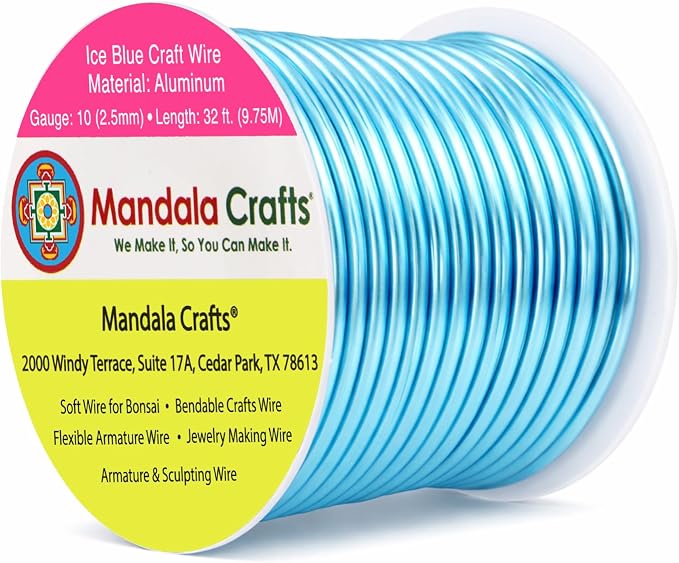 Mandala Crafts 10 Gauge Anodized Aluminum Craft Wire by MandalaCrafts