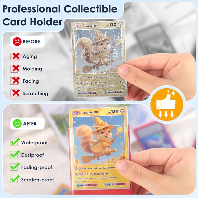 500 Pcs Card Sleeves for Trading Card, Matte Card Sleeves Deck Card Protectors - Image 5