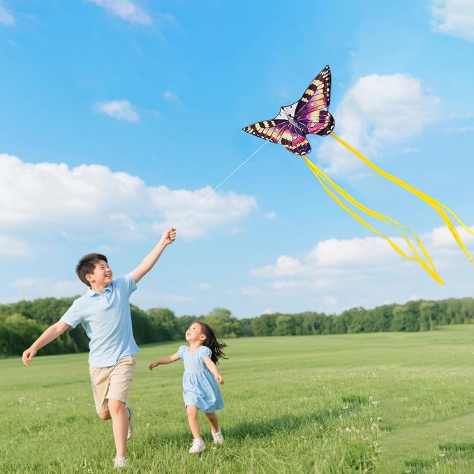 Butterfly Kites for Kids and Adults, 300ft String Handle Included - Image 3