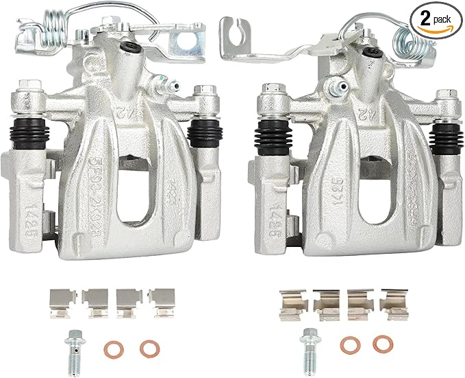 SCITOO 18B4946 18B4947 Rear Left & Right Disc Brake Calipers Assembly w/Bracket For Ford For Five Hundred/For Freestyle/For Taurus/For Taurus X,For Mercury For Montego/For Sable