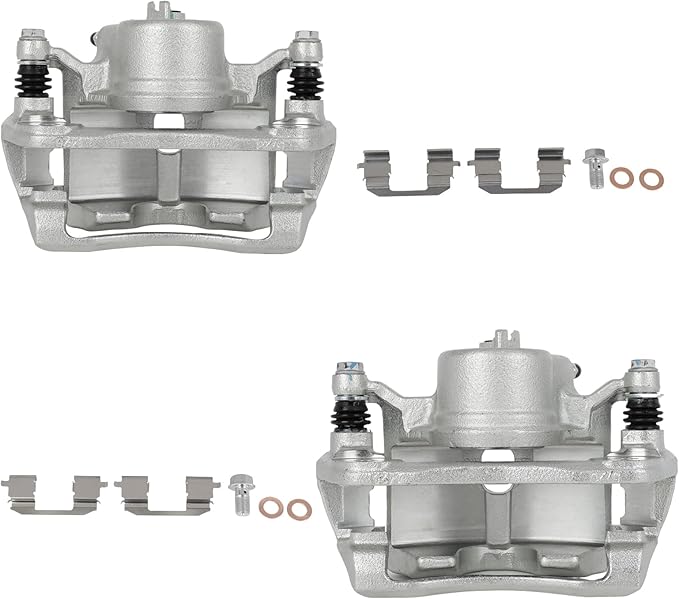 SCITOO Front Brake Caliper With Bracket 19B2661, 19B2660 Compatible For Acura ILX 2013-2015, For Honda Civic 2013-2021, For Honda CR-Z 2016, For Honda Fit 2013-2014, For Honda For Accord 2003-2017