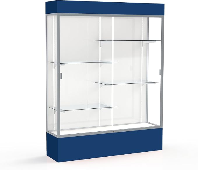 Waddell Spirit Lighted Floor Display Case, Satin Finish by WADDELL